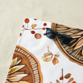 秋の曼荼羅模様 ビーチタオル (インサイチュ)