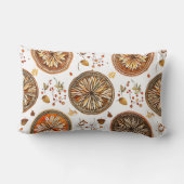 秋の曼荼羅模様 ランバークッション (裏面)