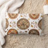 秋の曼荼羅模様 ランバークッション (ブランケット)