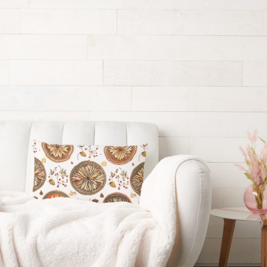 秋の曼荼羅模様 ランバークッション (ソファ)