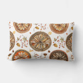 秋の曼荼羅模様 ランバークッション (正面)