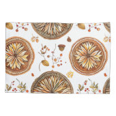 秋の曼荼羅模様 枕カバー (裏面)