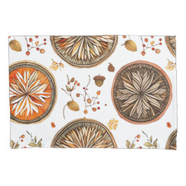 秋の曼荼羅模様 枕カバー