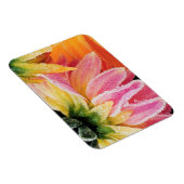 秋の最後の開花に霜 – ダリア – マグネット (右側)