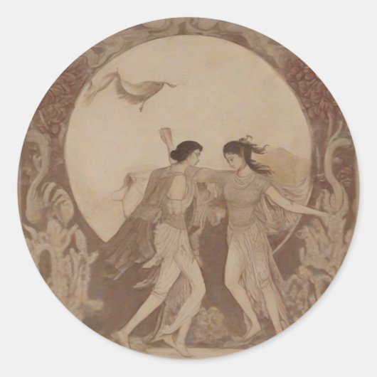 秋の月におけるシュメールの結婚 ラウンドシール (正面)