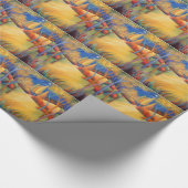 秋の月のギフト用包装紙の紙 ラッピングペーパー (角)