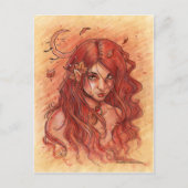 秋の月はがき ポストカード (正面)