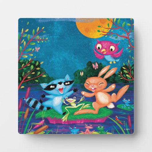 秋の月 フォトプラーク (正面)