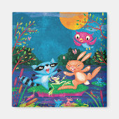 秋の月 マグネット (正面)