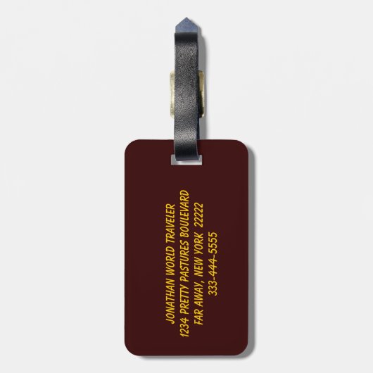 秋の月 ラゲッジタグ (裏面縦)