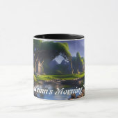 秋の朝のお茶 マグカップ (中央)