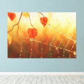 秋の朝のキャンバスの宝石 キャンバスプリント (インサイチュ (ウッドフロア))