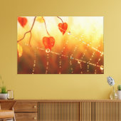 秋の朝のキャンバスの宝石 キャンバスプリント (インサイチュ (リビング))