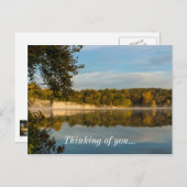 秋の朝の輝き ポストカード (正面/裏面)