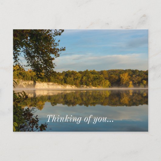 秋の朝の輝き ポストカード (正面)