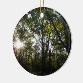 秋の朝シェナンドア国立公園 セラミックオーナメント (左)