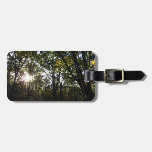 秋の朝シェナンドア国立公園 ラゲッジタグ (正面横)