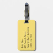 秋の朝シェナンドア国立公園 ラゲッジタグ (裏面縦)