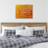 秋の朝反射 キャンバスプリント (インサイチュ (寝室))