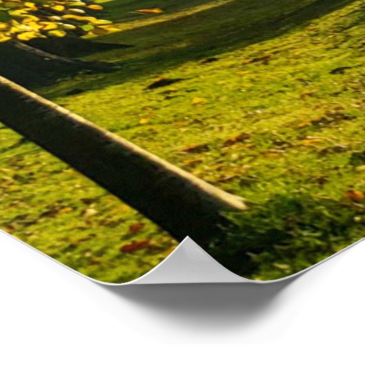 秋の朝 ポスター (角)