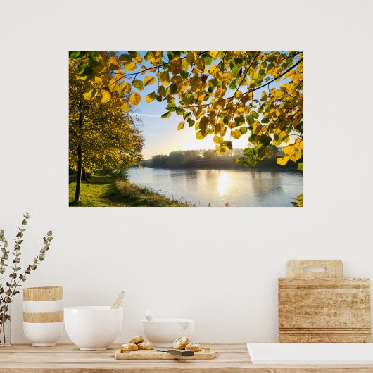 秋の朝 ポスター (キッチン)