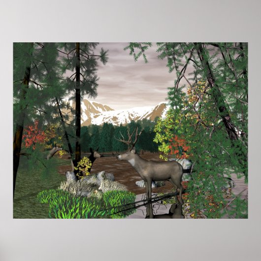 秋の朝 ポスター (正面)