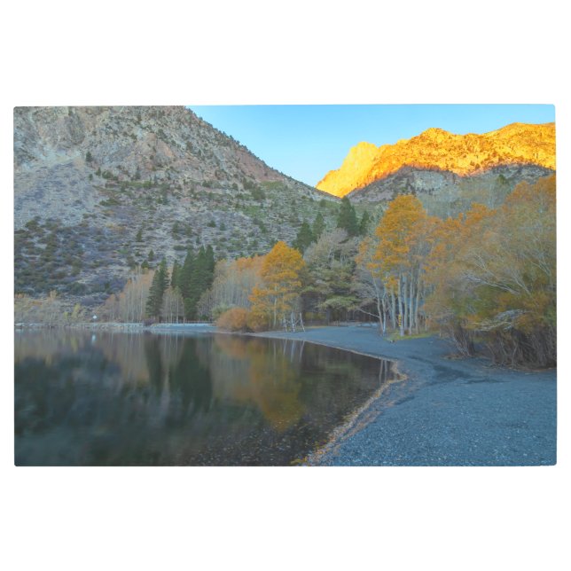 秋の朝 メタルプリント (正面)