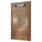 秋の木々が並ぶ木道の写真 クリップボード (左)