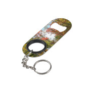 秋の木々とブルースカイ秋の自然写真 キーホルダー栓抜き (裏面アングル)