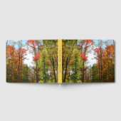 秋の木々とブルースカイ秋の自然写真 ゲストブック (全面)