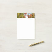 秋の木々とブルースカイ秋の自然写真 ポストイット (デスク上)