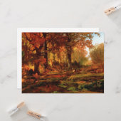 秋の木々のクレシェムグレン（フィラデルフィア） カード (正面/裏面インサイチュ)