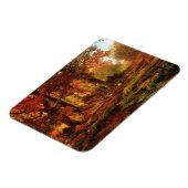 秋の木々のクレシェムグレン(フィラデルフィア) マグネット (左側)