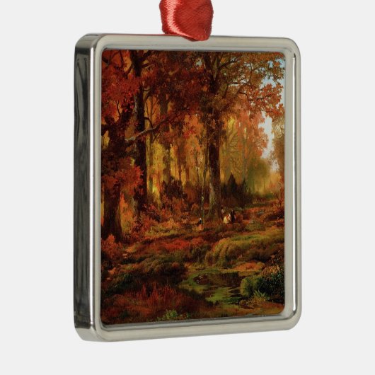 秋の木々のクレシェムグレン（フィラデルフィア） メタルオーナメント (右)