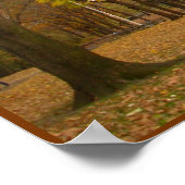 秋の木々のプリントニューヨークランドスケープポスター ポスター (角)