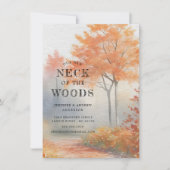 秋の木々の動きのお知らせ 案内状 (正面)