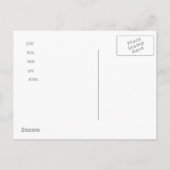 秋の木々感謝祭ディナー招待状 インビテーションポストカード (裏面)