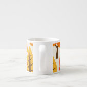 秋の木々、シームレスなパターン。 エスプレッソカップ (裏面)