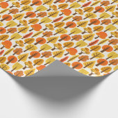 秋の木々、シームレスなパターン。 ラッピングペーパー (角)