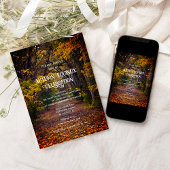 秋の木々 秋分の日 お祭り 招待状