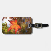 秋の木から落ち葉 ラゲッジタグ (正面横)