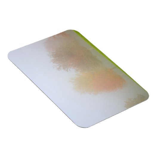 秋の木が霧に包まれている マグネット (右側)