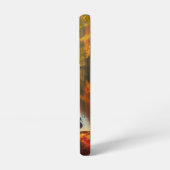 秋の木とアヒル付き湖 SAMSUNG GALAXYケース (左側面)