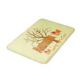 秋の木とスバスマット バスマット (アングル)