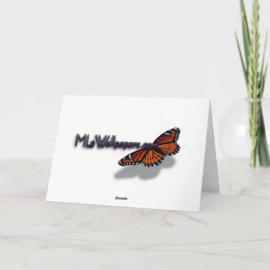 秋の木とブルースカイサンキューカード(インシ空白のー) サンキューカード (裏面)