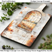 秋の木と離れ窓のAM9の切り離し 薄葉紙