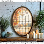 秋の木と離れ窓のAM9の切り離し 薄葉紙