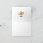 秋の木のサンキューカード サンキューカード (内部)