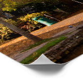 秋の木のバートンオンザウォーターのポスター ポスター (角)