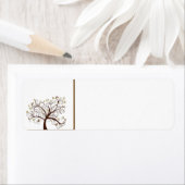 秋の木のラベル ラベル (インサイチュ)